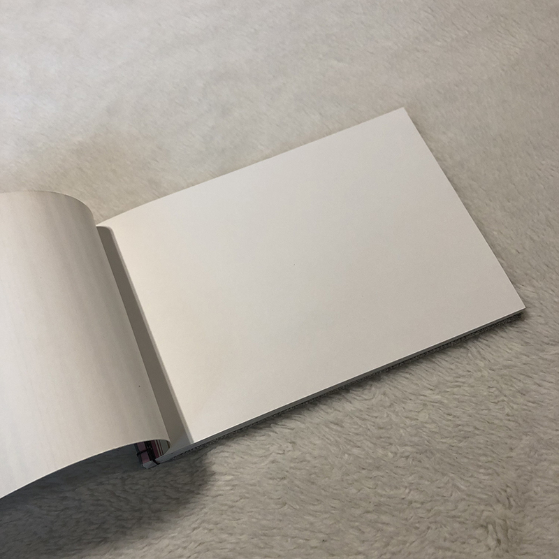 Stabbound Striped Sketchbook - open