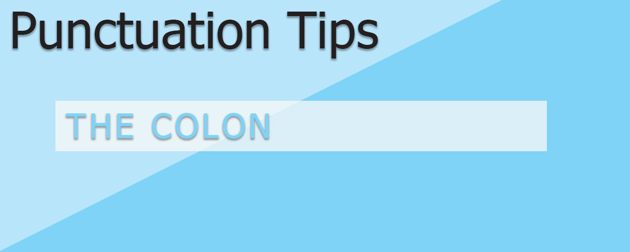 Punctuation: The Colon