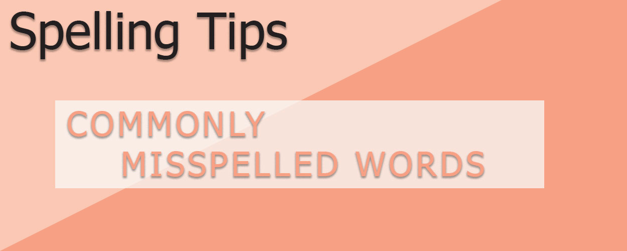Spelling: Commonly Misspelled Words title card