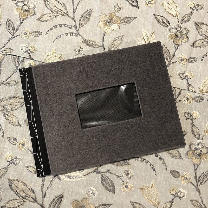 Stabbound Grey Silken Guestbook