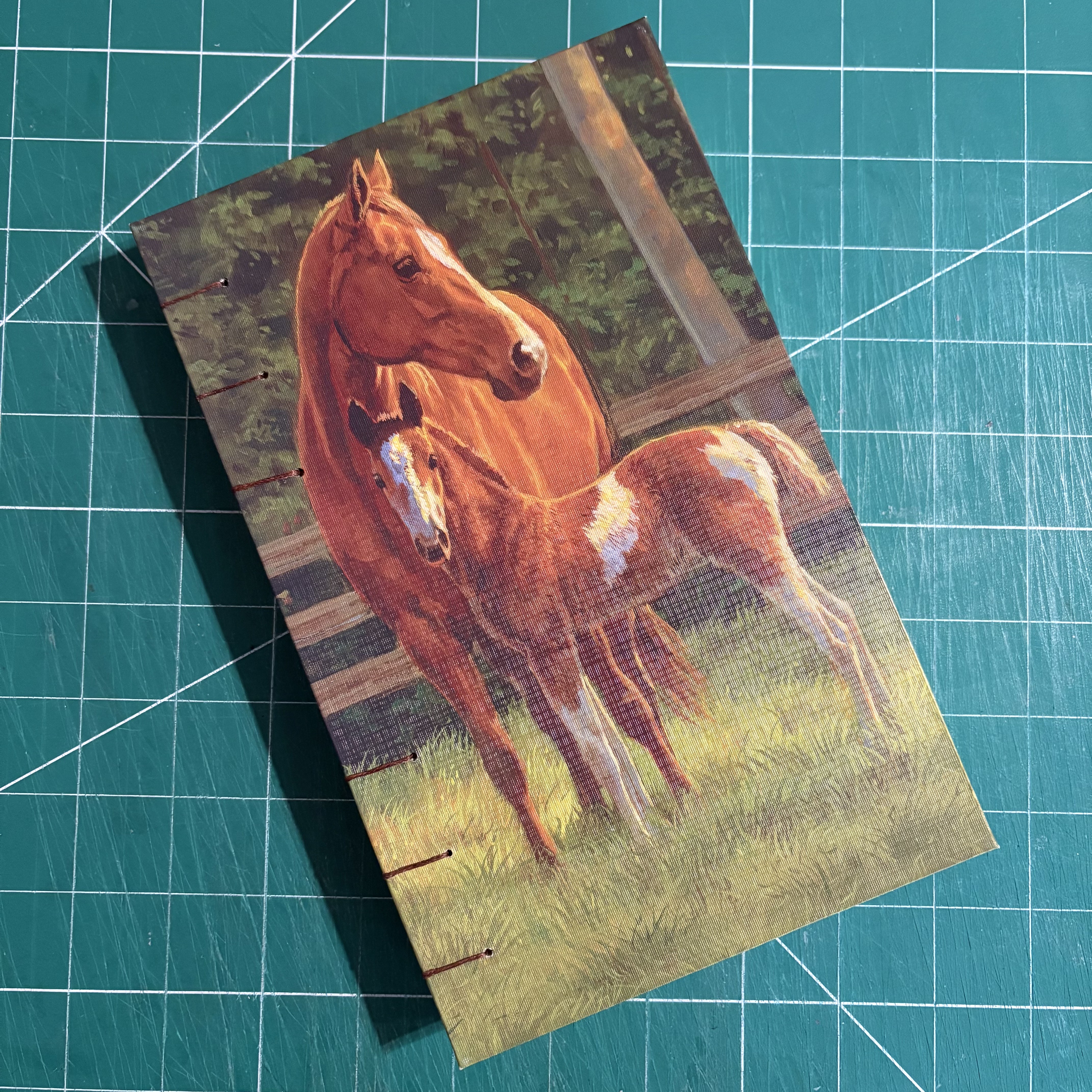 Coptic Stitch Horse Food Review Journal