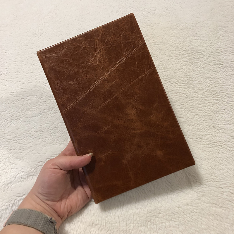 Casebound Brown Leather Gratitude Journal