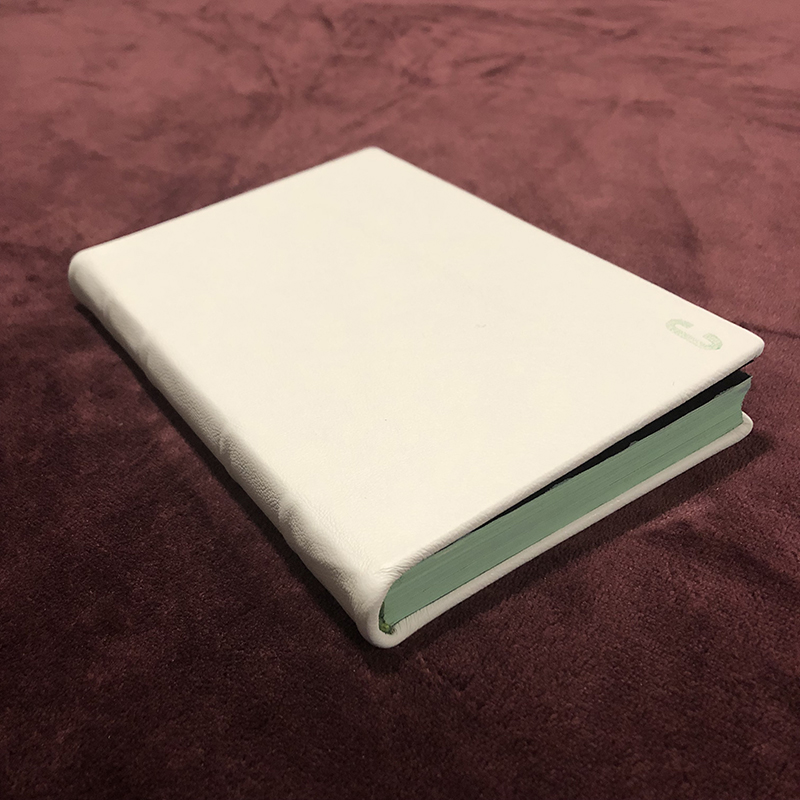 White Leatherbound Reflection Journal