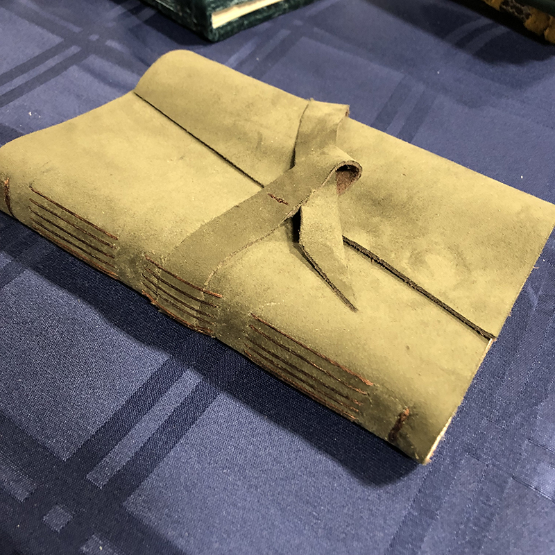 Longstitch Softcover Suede Reflection Journal - spine