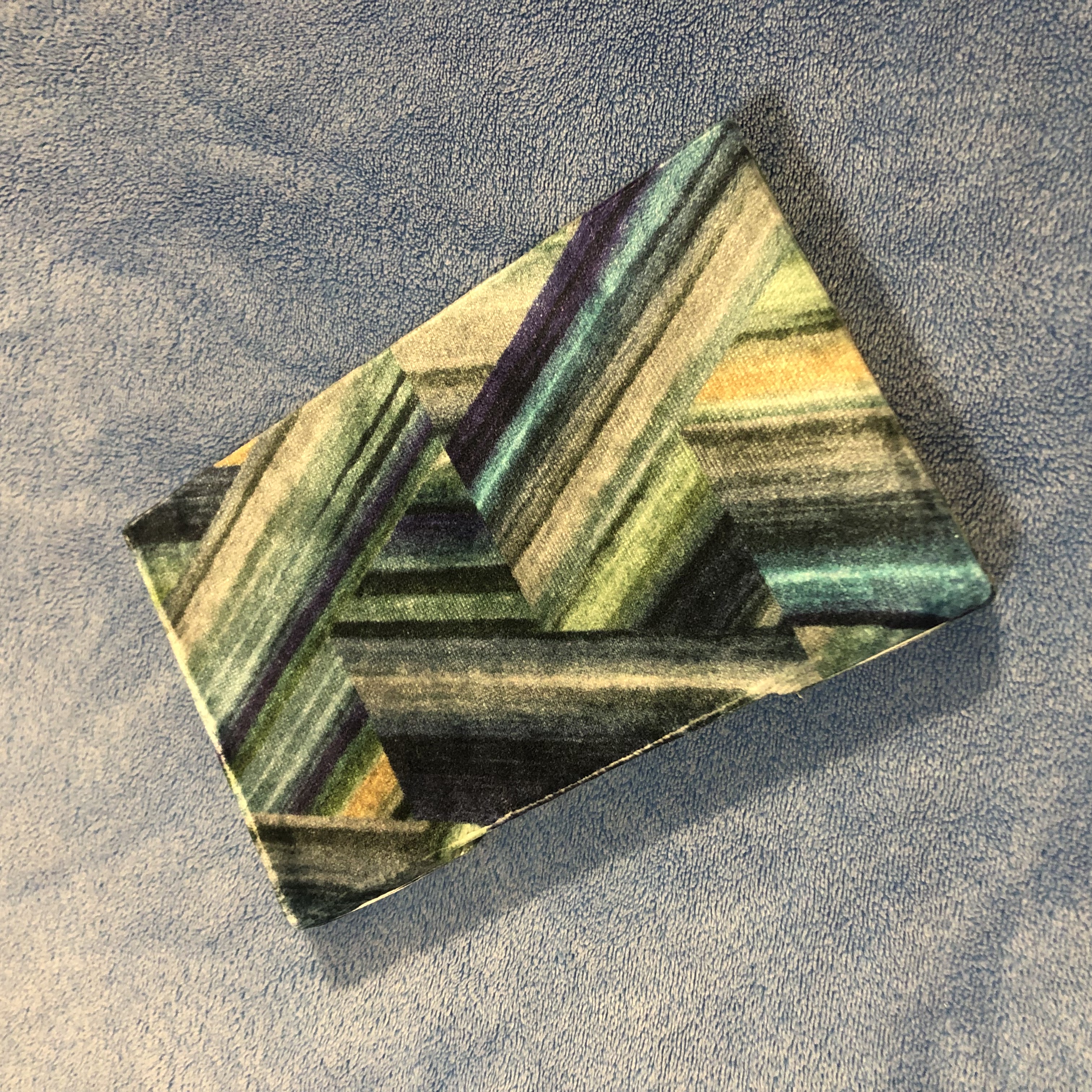 Buttonhole Blue-Green Notebook