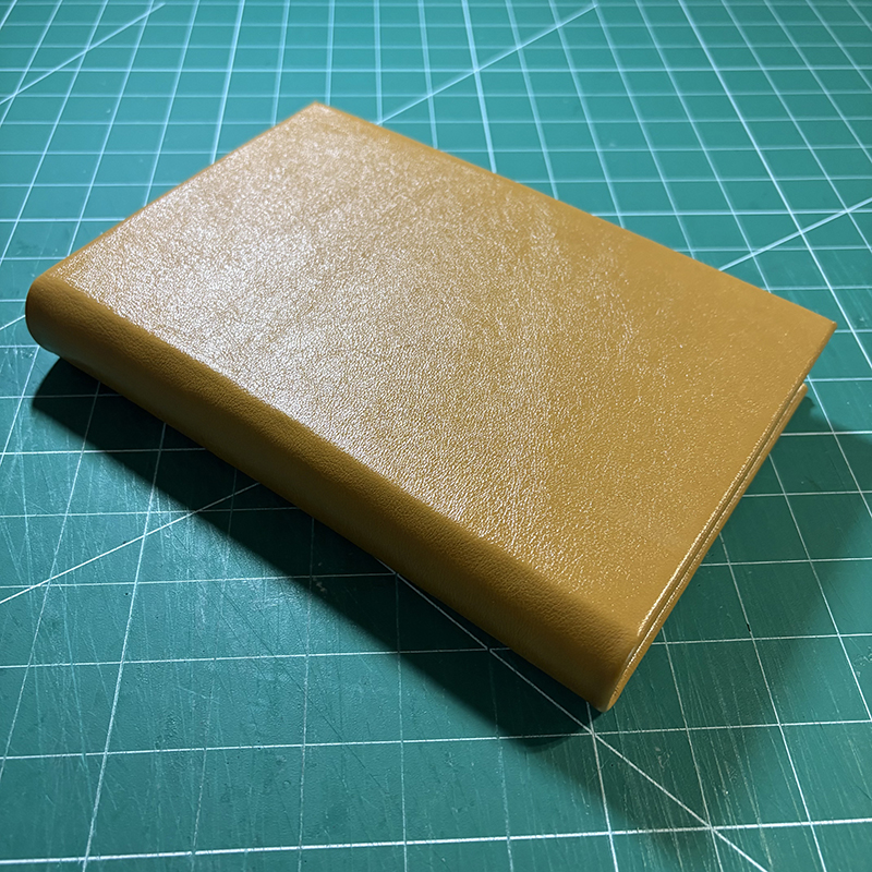 Casebound Caramel Leather Notebook - spine