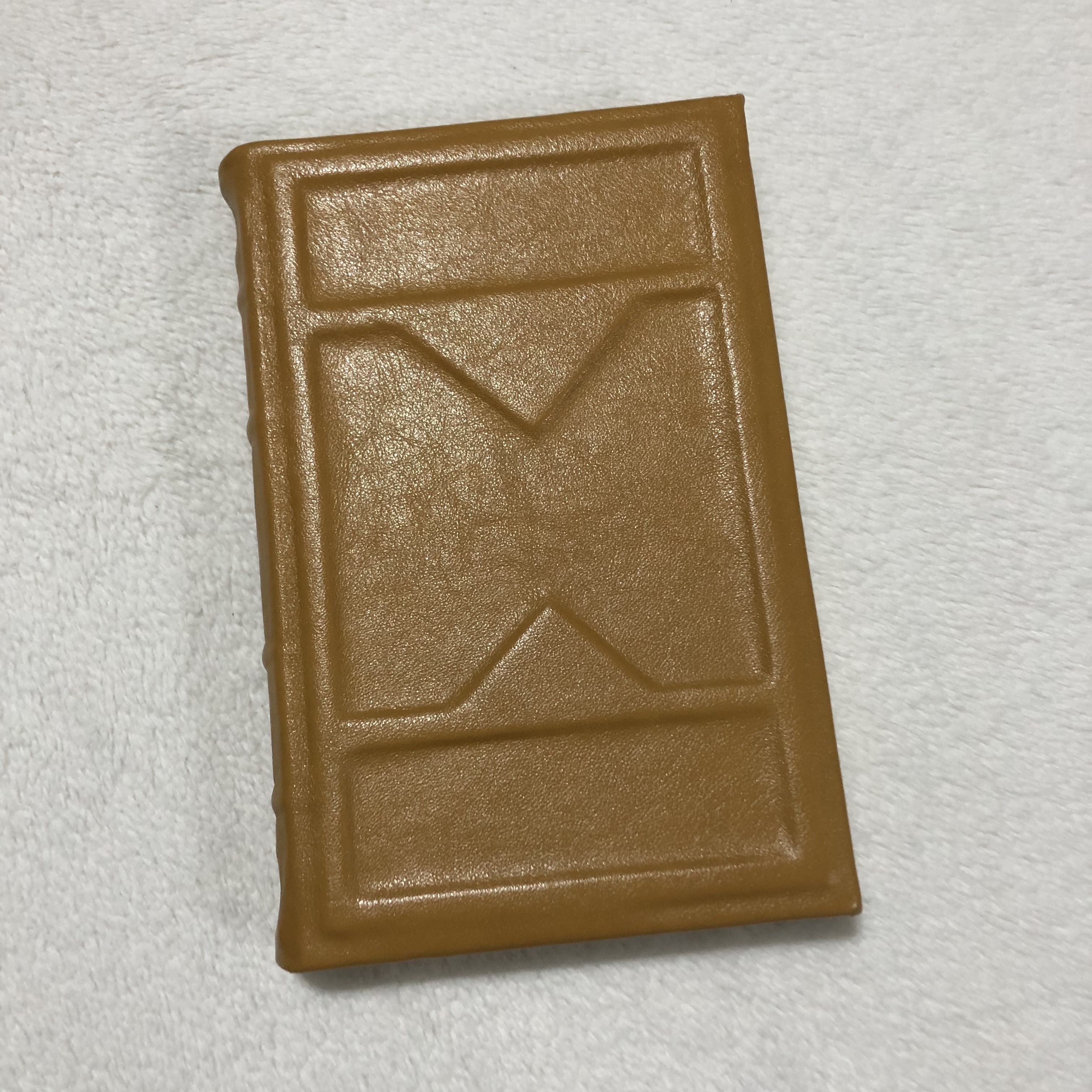 Leatherbound Caramel Birds Notebook