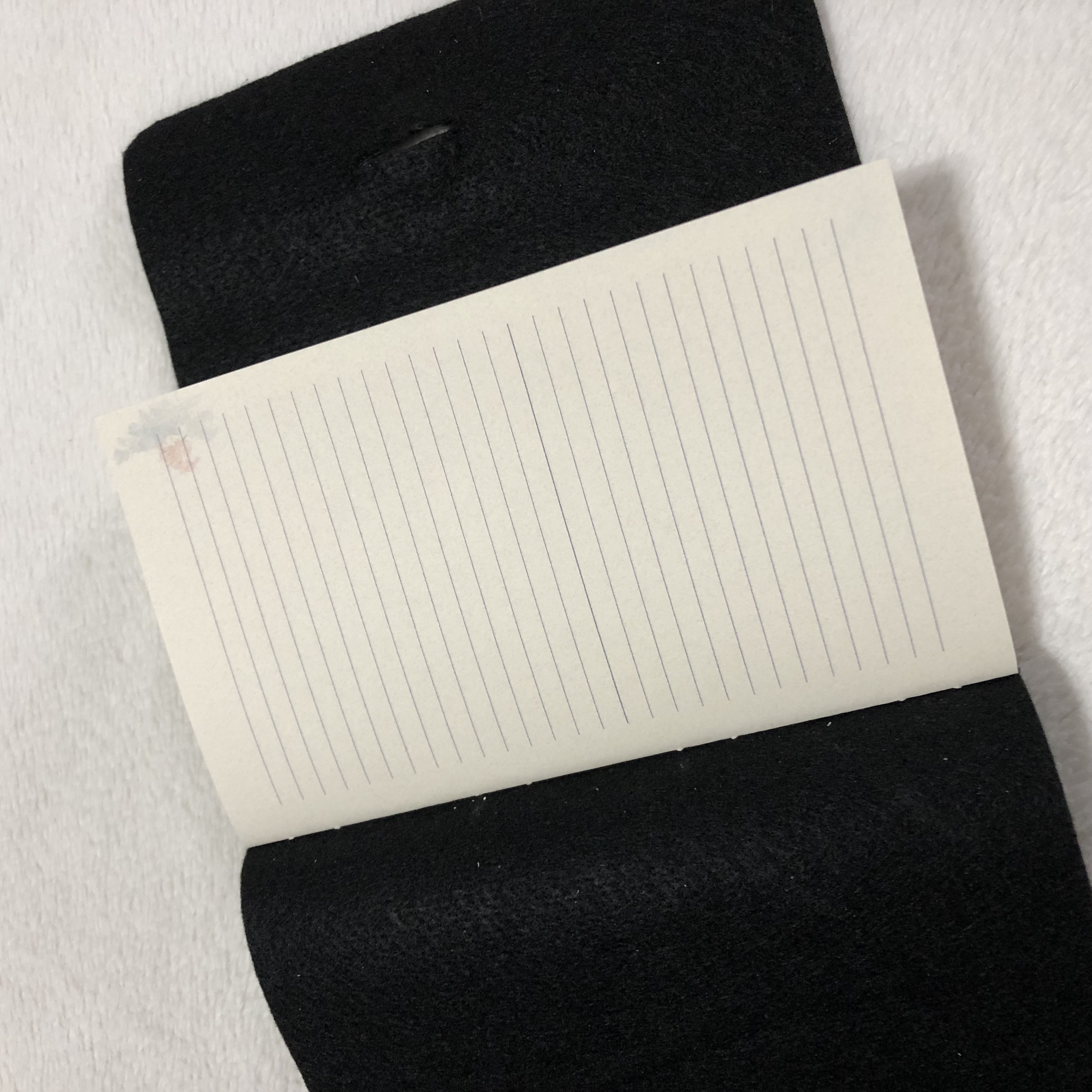 Longstitch Faux Leather Wrap Notebook - open