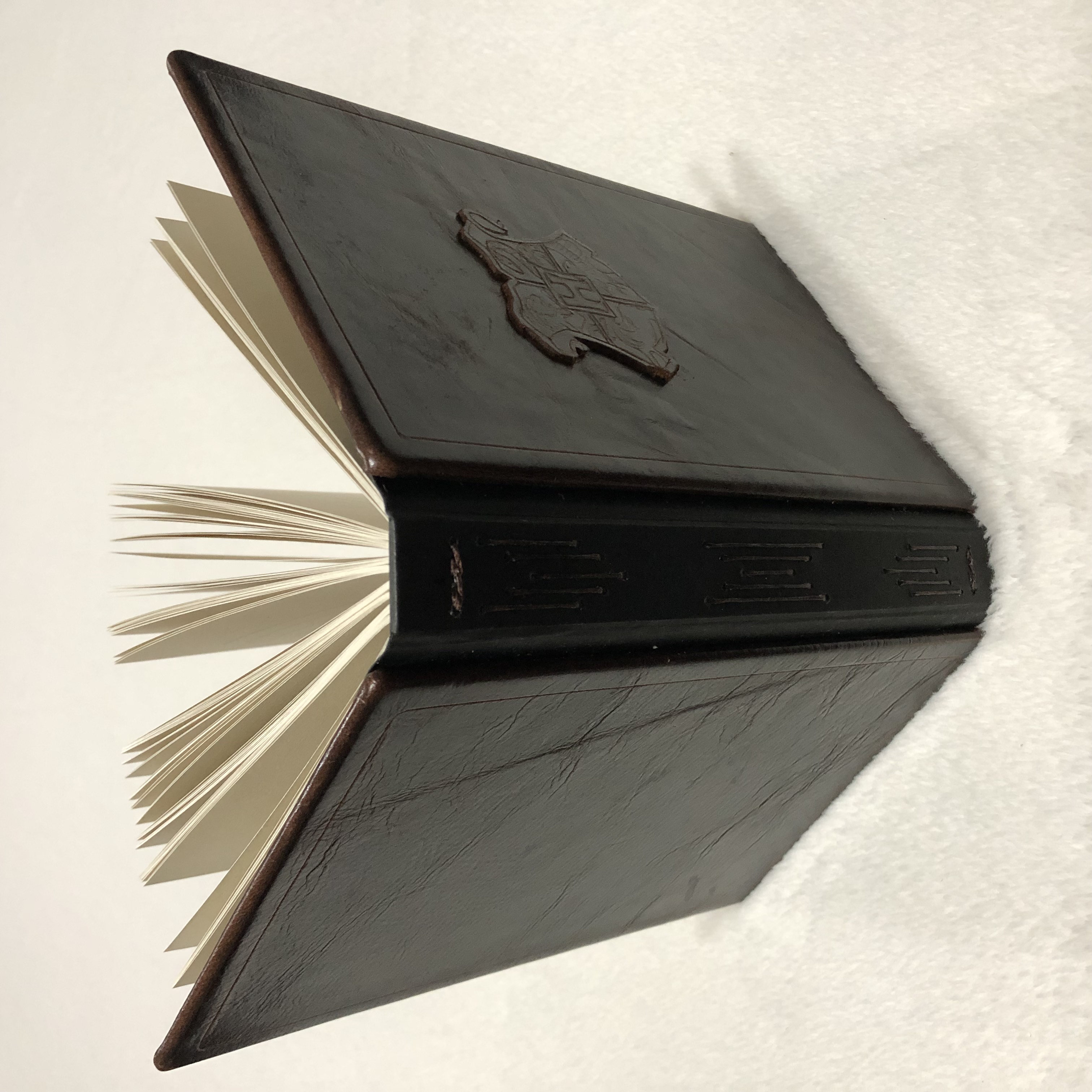 Longstitch Leather Hogwarts Notebook - spine