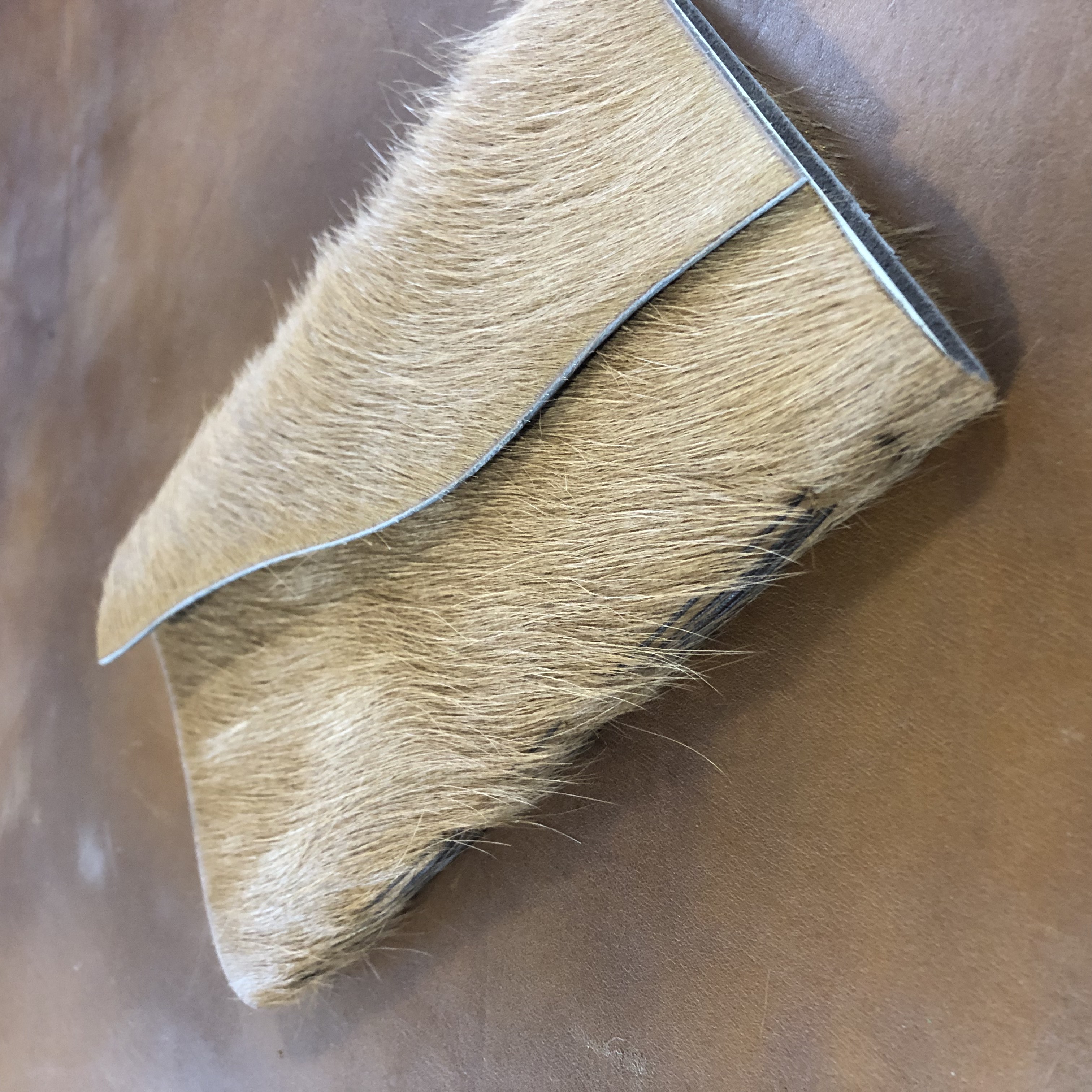 Longstitch Cowhide Notebook - button