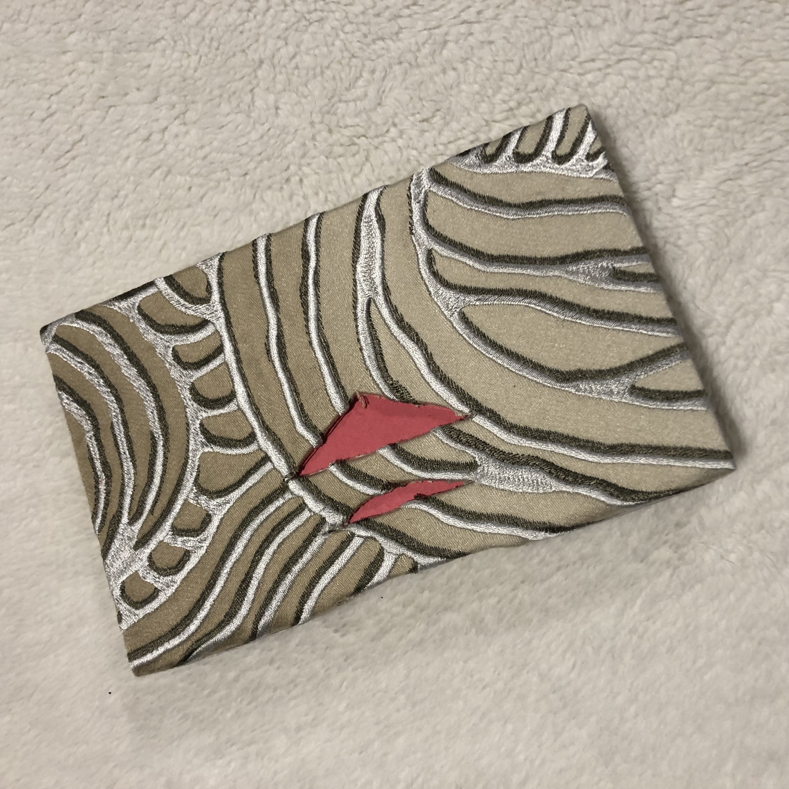 Buttonhole Rainbow Silver Notebook