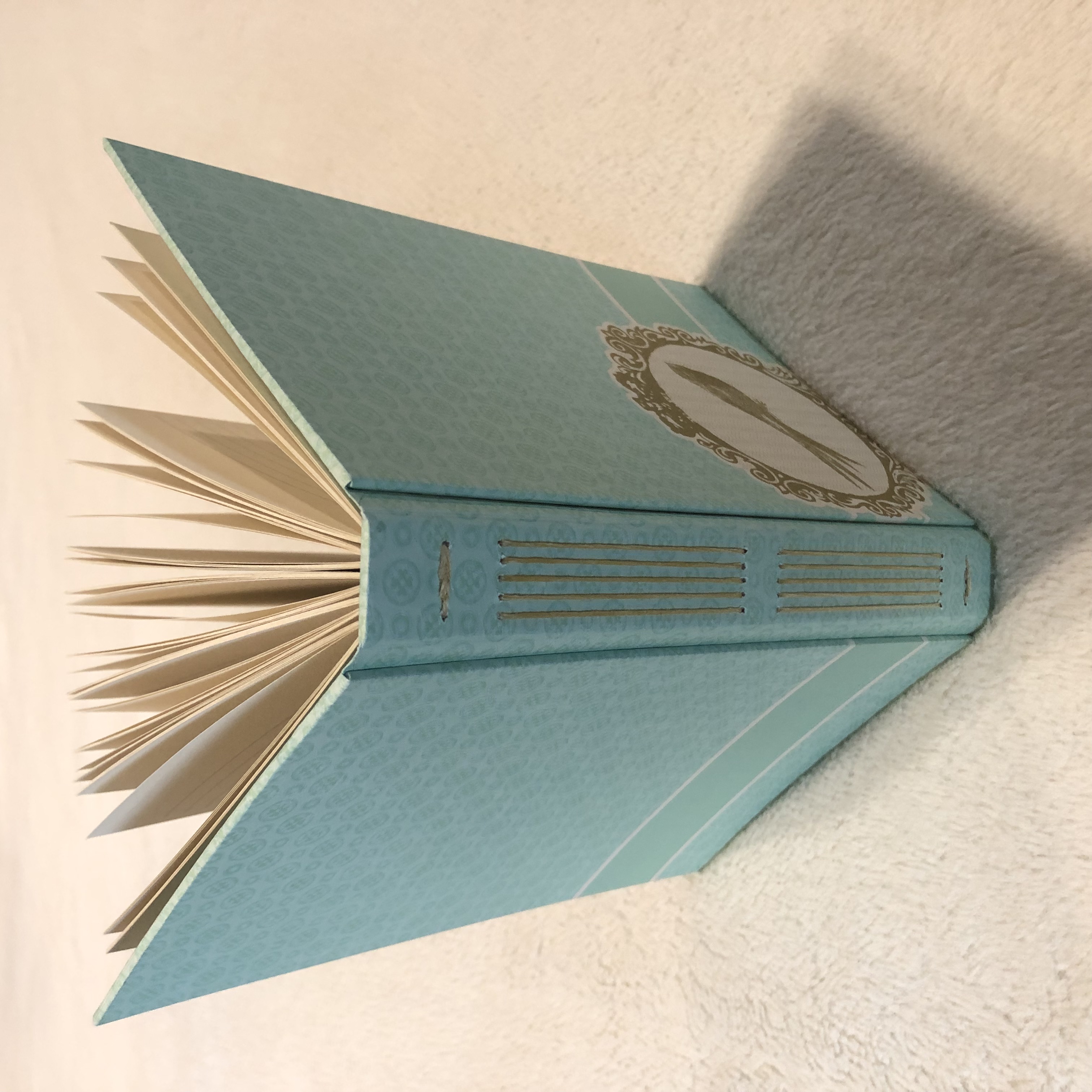 Longstitch Sparrow Owl Notebook - spine