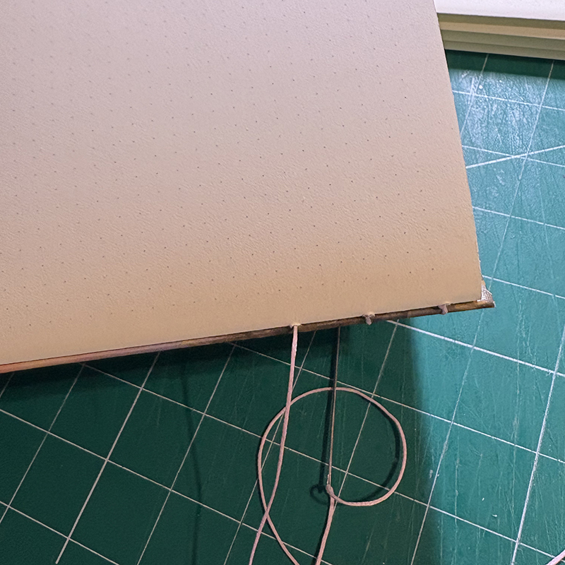First stitch in